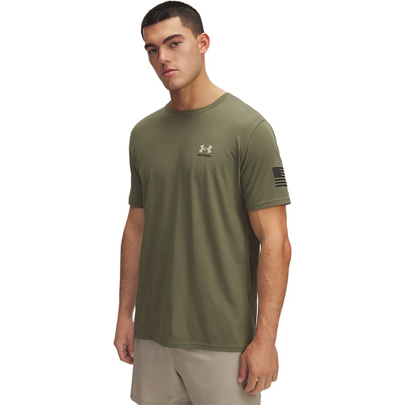 Under Armour Men's Freedom Flag Graphic T-Shirt, XXXL, Marineodgreen/Desert Sand