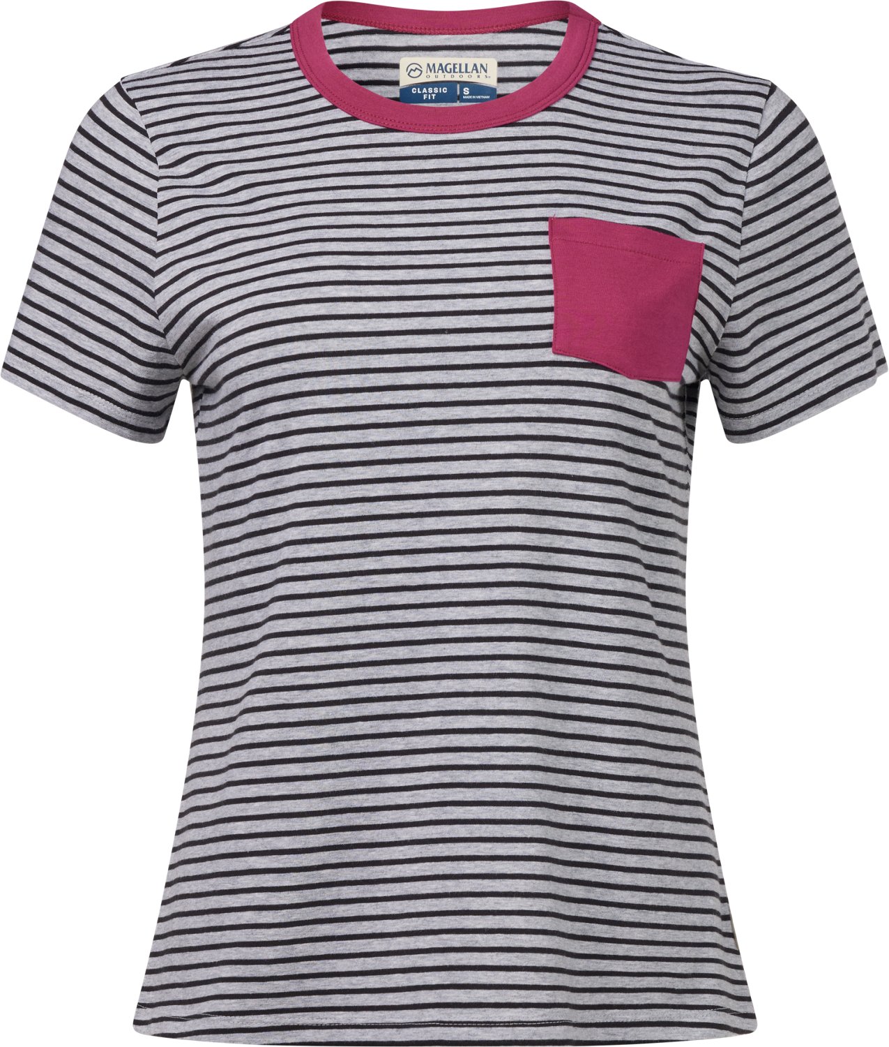 Magellan Outdoors Women's Barton Creek Striped Pocket T-shirt - view number 5