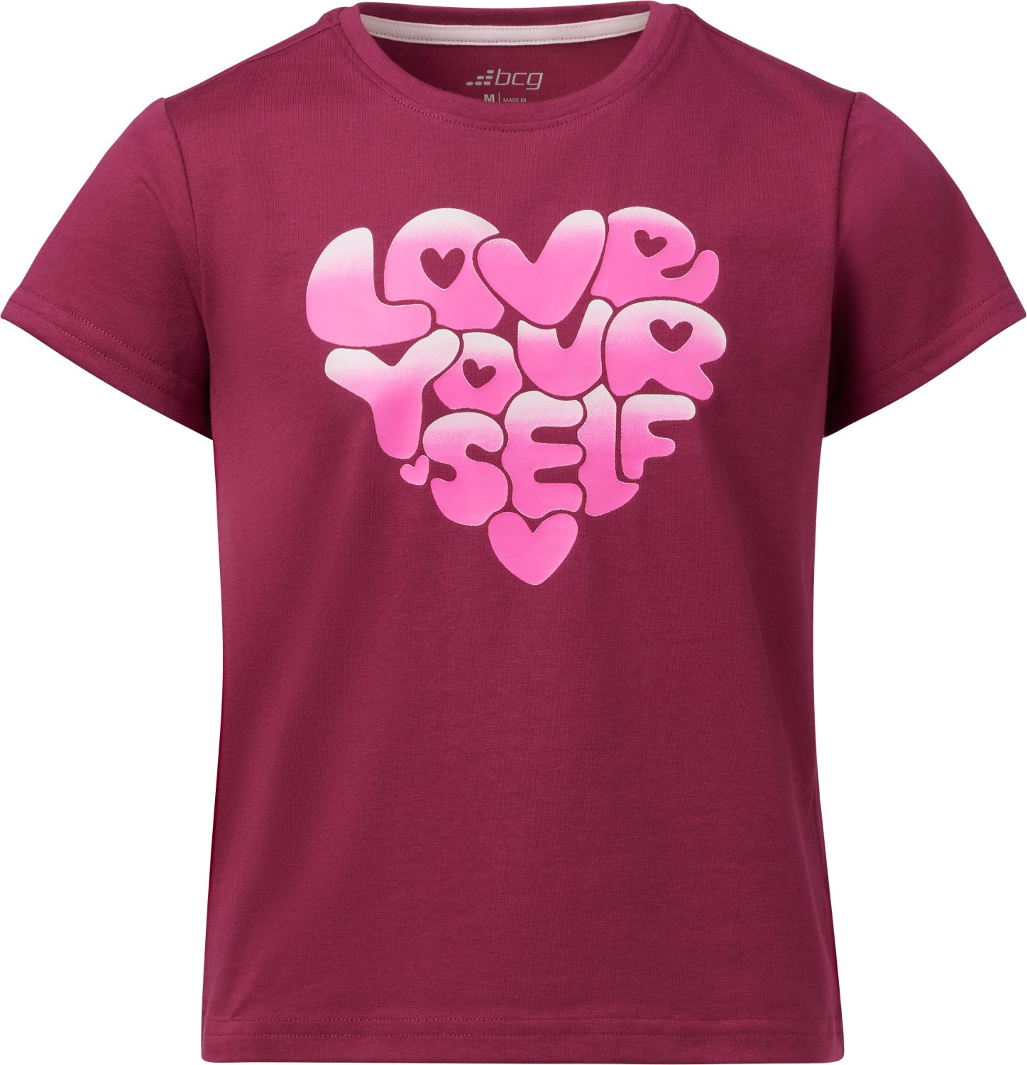BCG Girls' Lifestyle Cotton Love Yourself T-shirt - view number 3
