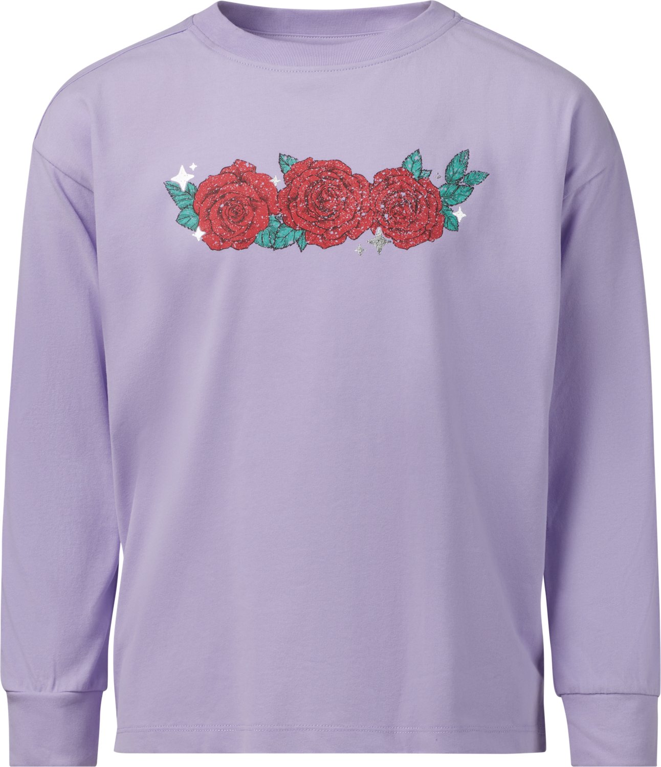 BCG Girls' Cotton Flower Child Graphic Long Sleeve T-shirt - view number 2
