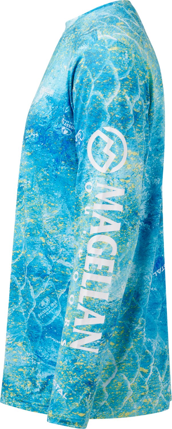 Magellan Outdoors Men's Mossy Oak Coastal Long Sleeve Crew T-shirt