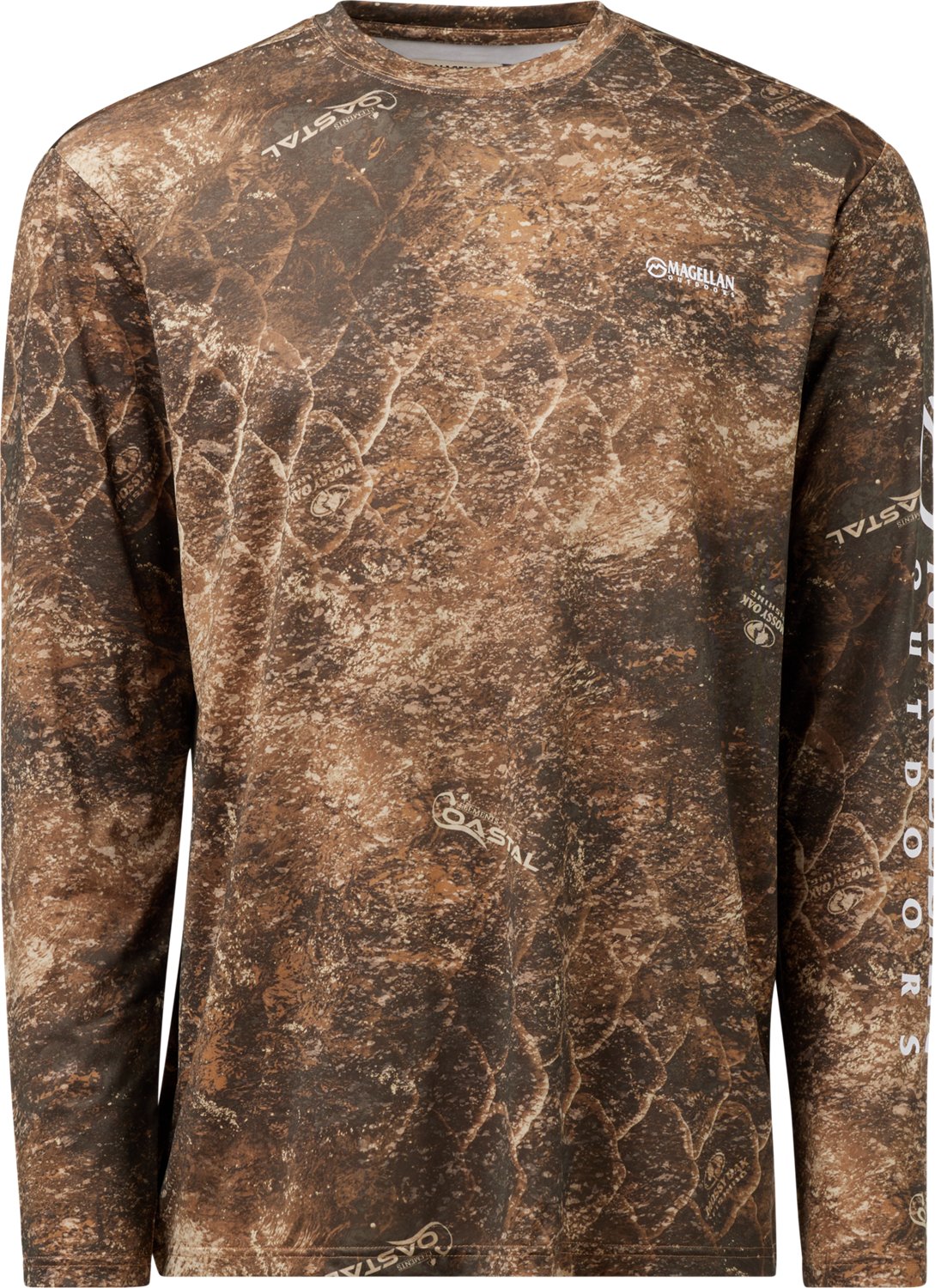 Magellan Outdoors Men's Mossy Oak Coastal Long Sleeve Crew T-shirt