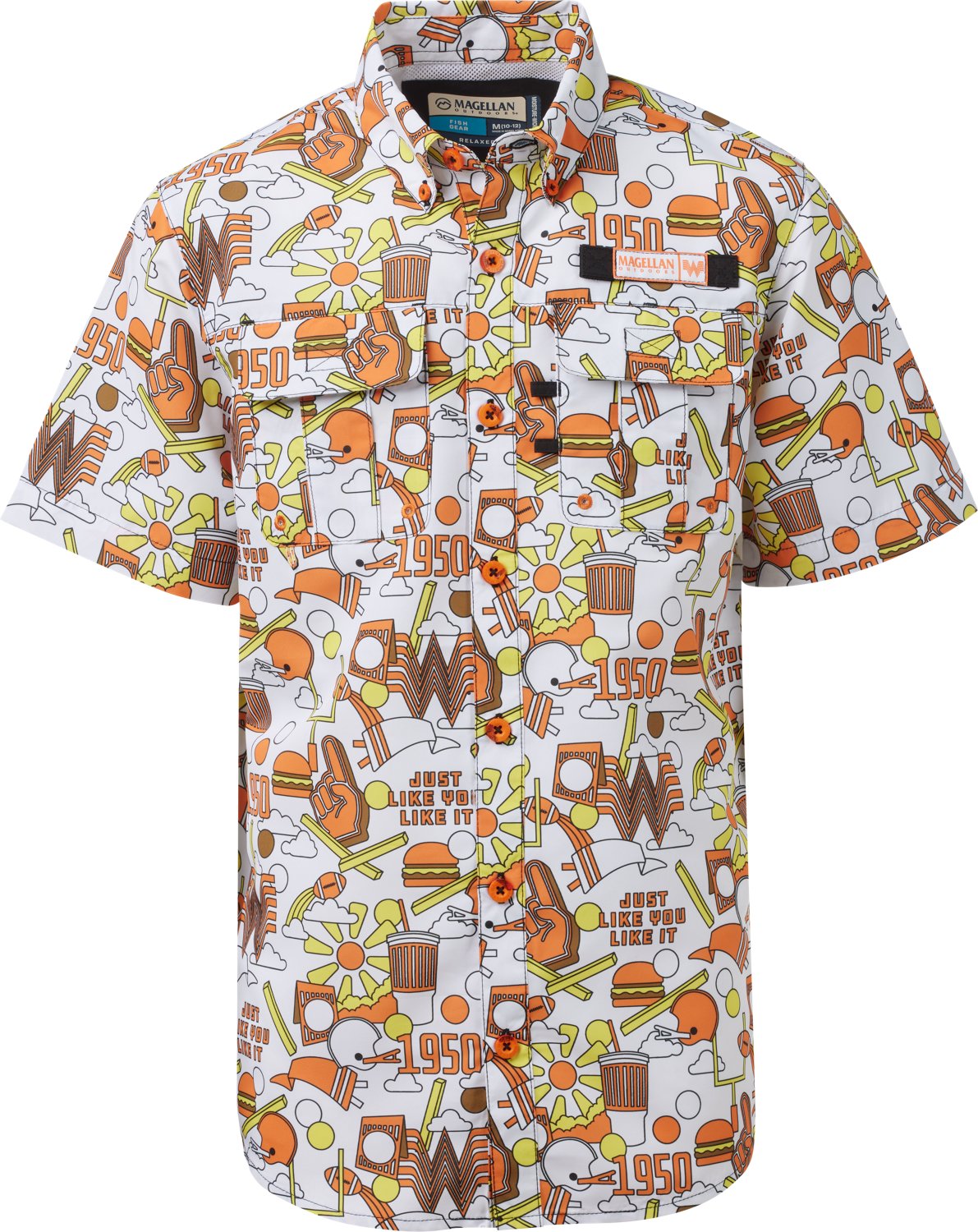 Magellan Outdoors Whataburger Boys' Laguna Madre Happy Crazy Fun Fishing Shirt - view number 5