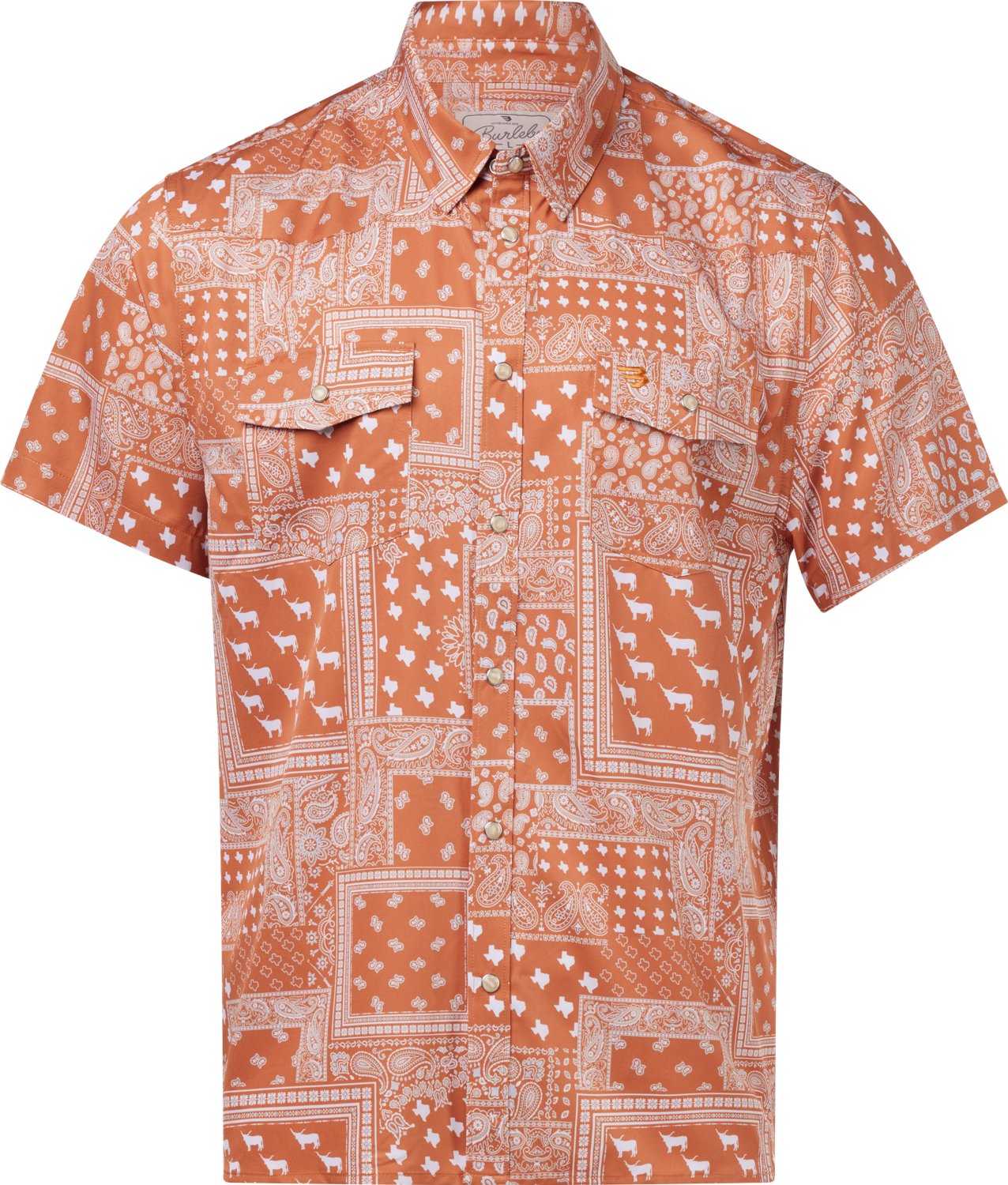 Burlebo Men's Texas Performance Short Sleeve Western Shirt - view number 3