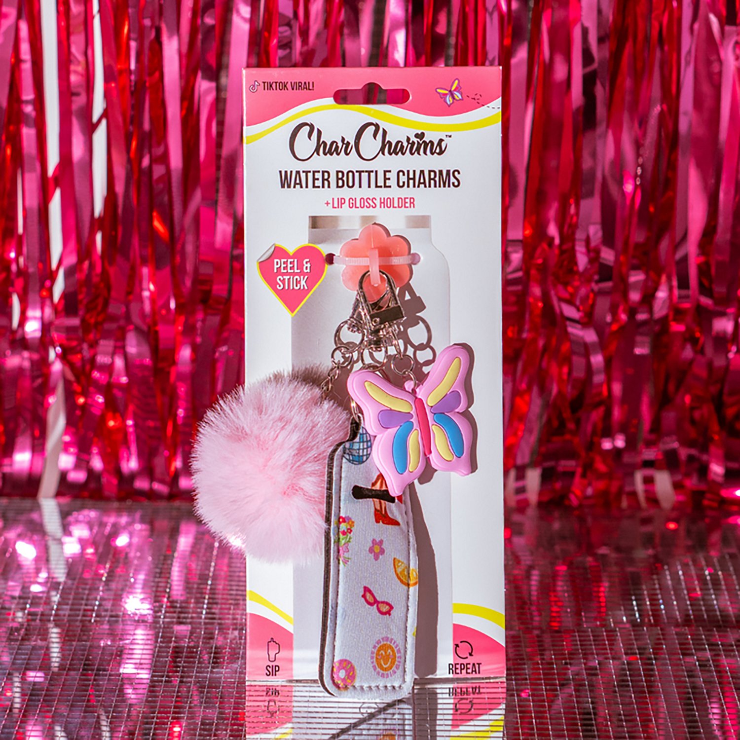 CharCharms Charms All Over Sketch Bundle with Lip Gloss Holder