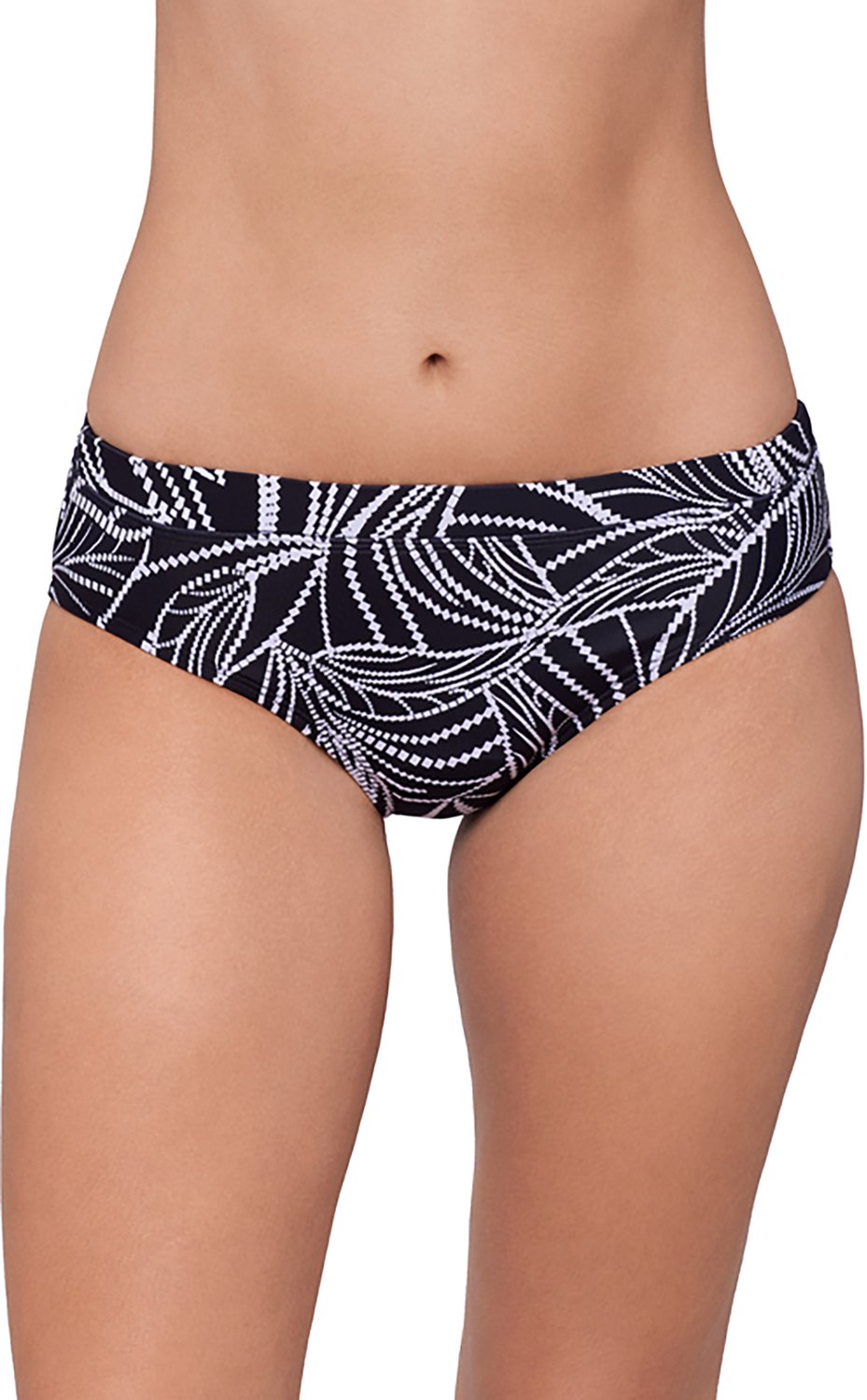Eco Beach Women's Digital Foliage Tropicali Virtual Stripe Hipster Brief - view number 4