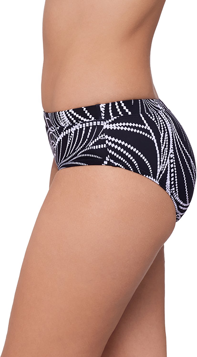 Eco Beach Women's Digital Foliage Tropicali Virtual Stripe Hipster Brief - view number 6
