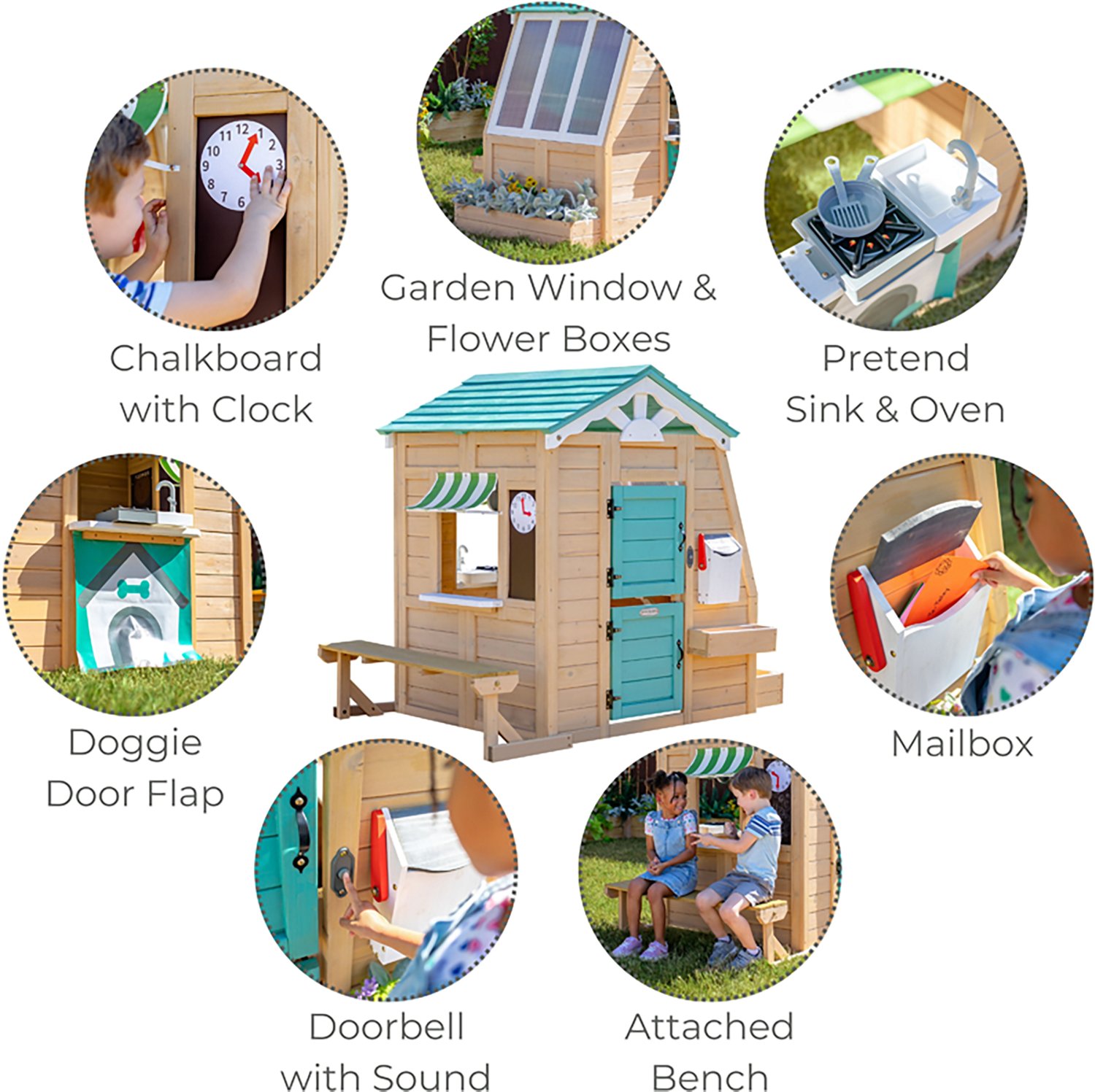 Teamson Kids' Gardenia Playhouse with Garden Window - view number 4