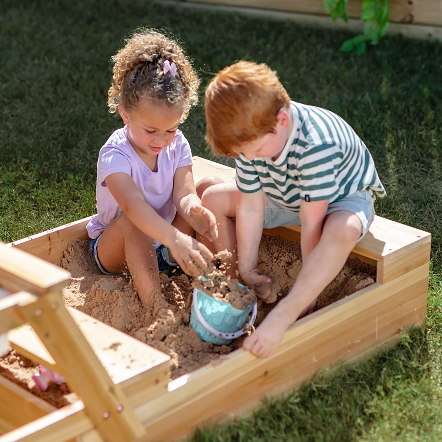 Teamson Kids' Sorrento 2-in-1 Picnic Table + Sandbox - view number 6