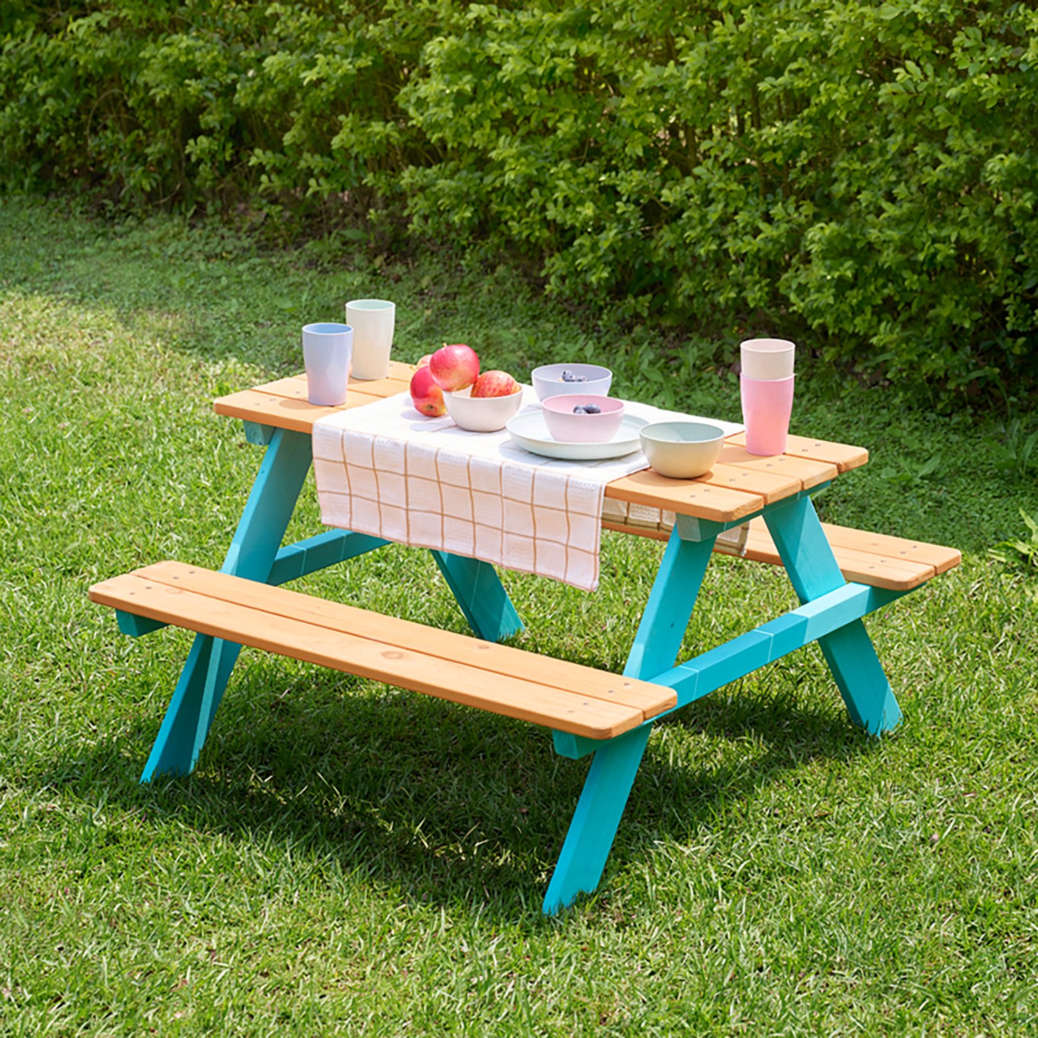 Teamson Kids' Classic A-Frame Wooden Picnic Table