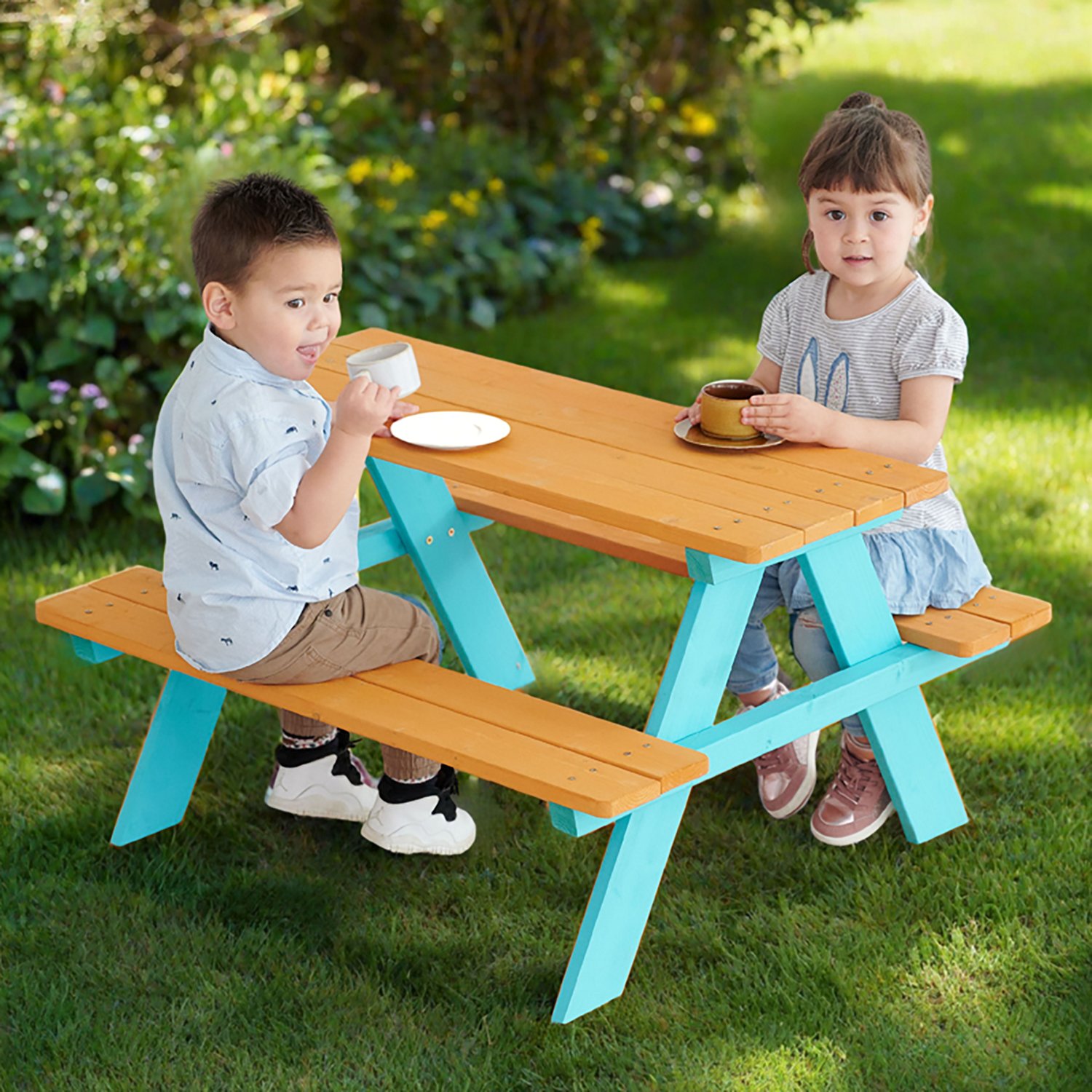 Teamson Kids' Classic A-Frame Wooden Picnic Table - view number 6