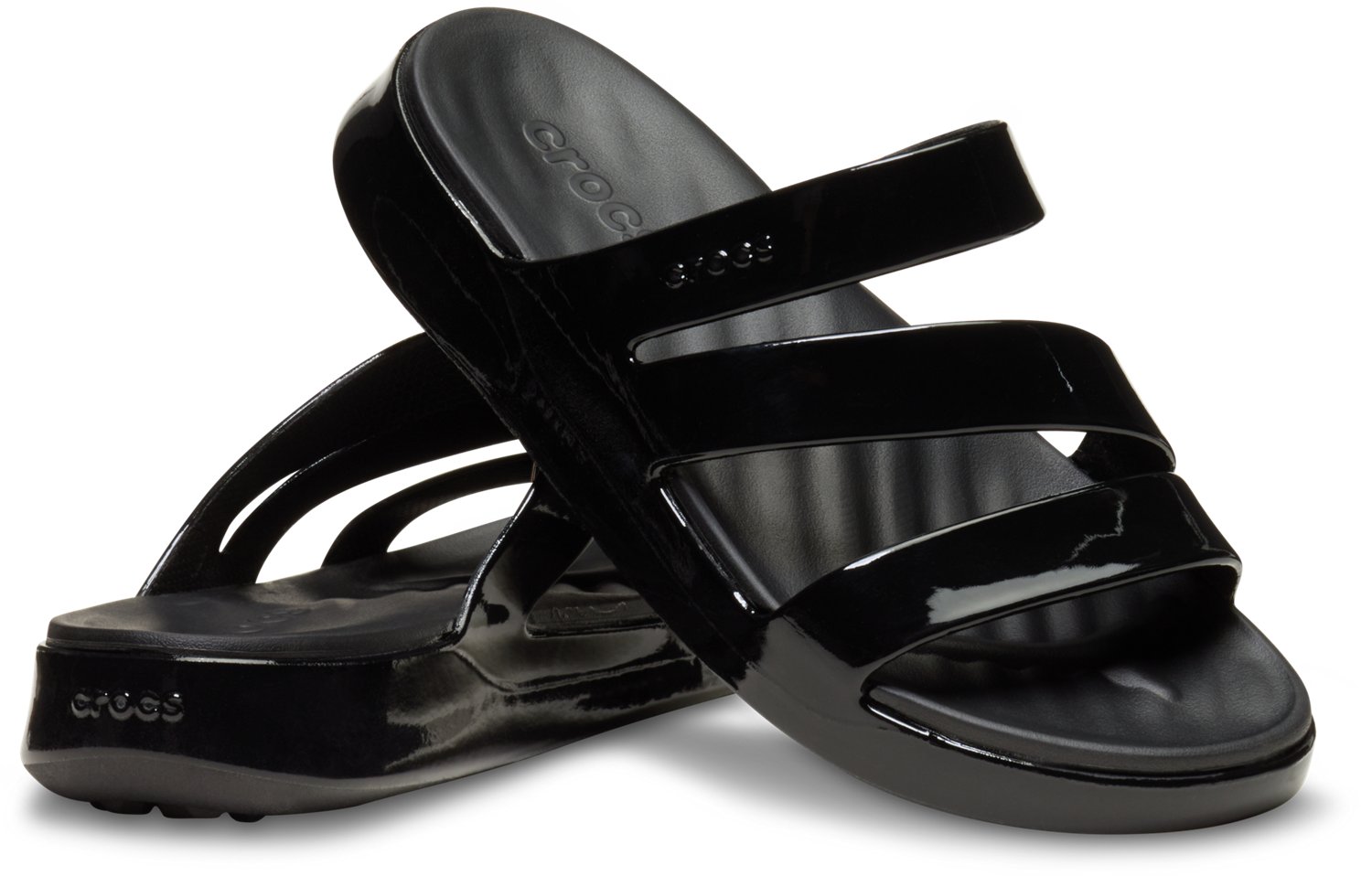Crocs Women's Getaway Patent Strappy Sandals - view number 3