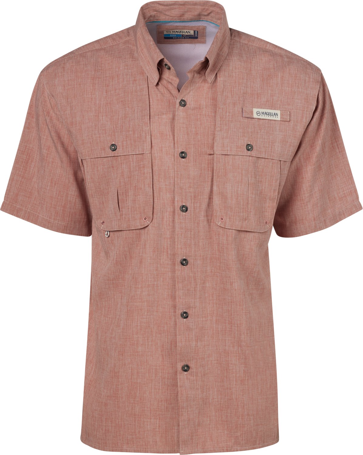 Magellan Outdoors Men's Aransas Pass Heather Short Sleeve Fishing Shirt - view number 3