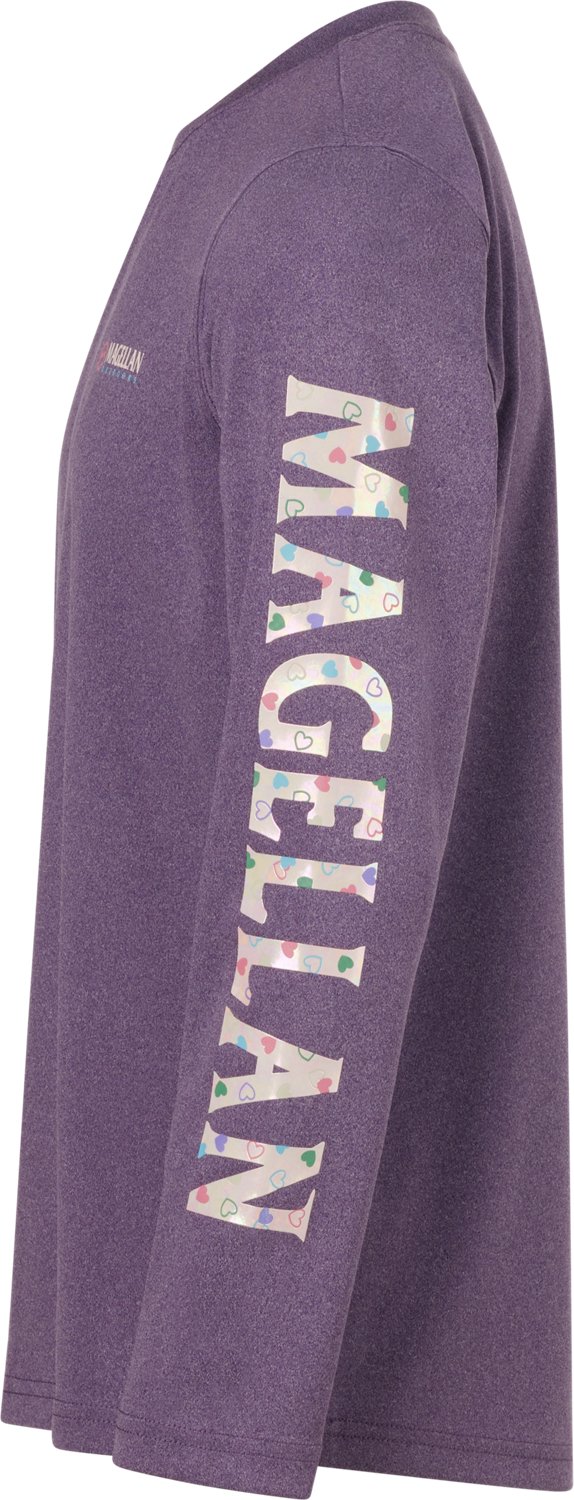 Magellan Outdoors Girls' Caddo Lake Logo Long Sleeve T-shirt                                                                     - view number 3