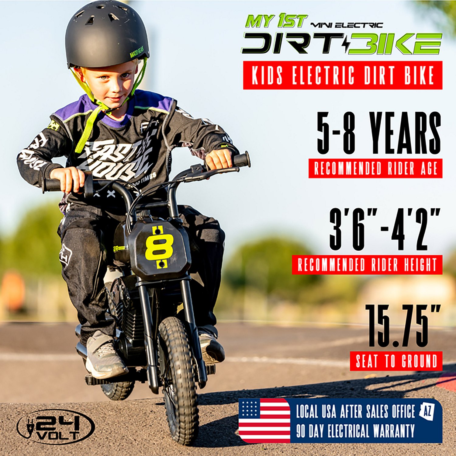 Madd Gear Kids' Electric 24 V Dirt Bike - view number 3
