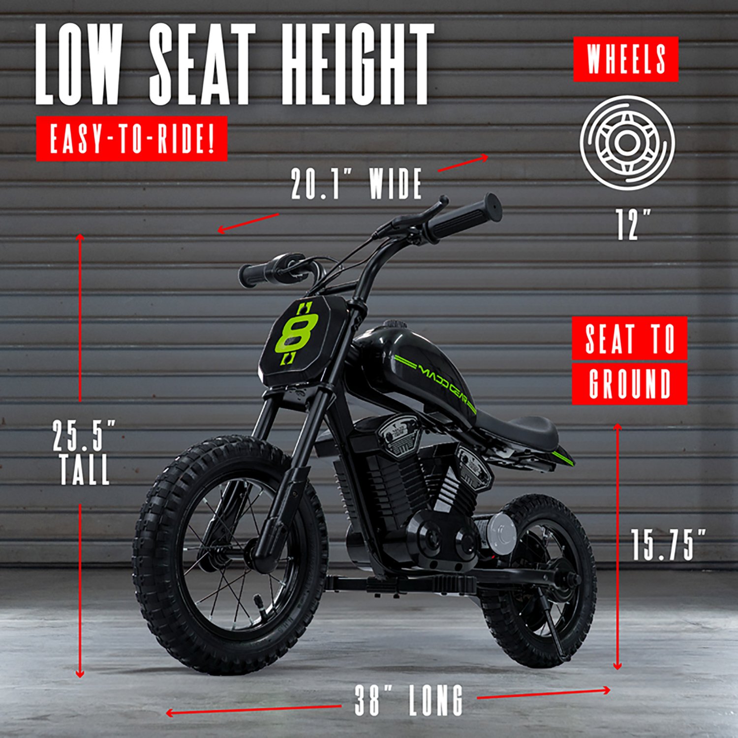 Madd Gear Kids' Electric 24 V Dirt Bike - view number 4