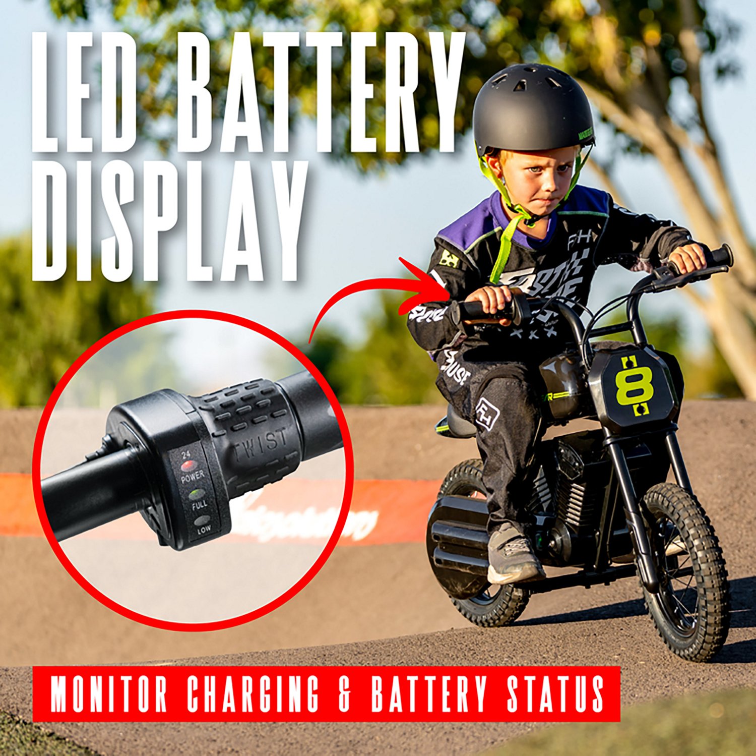 Madd Gear Kids' Electric 24 V Dirt Bike - view number 7