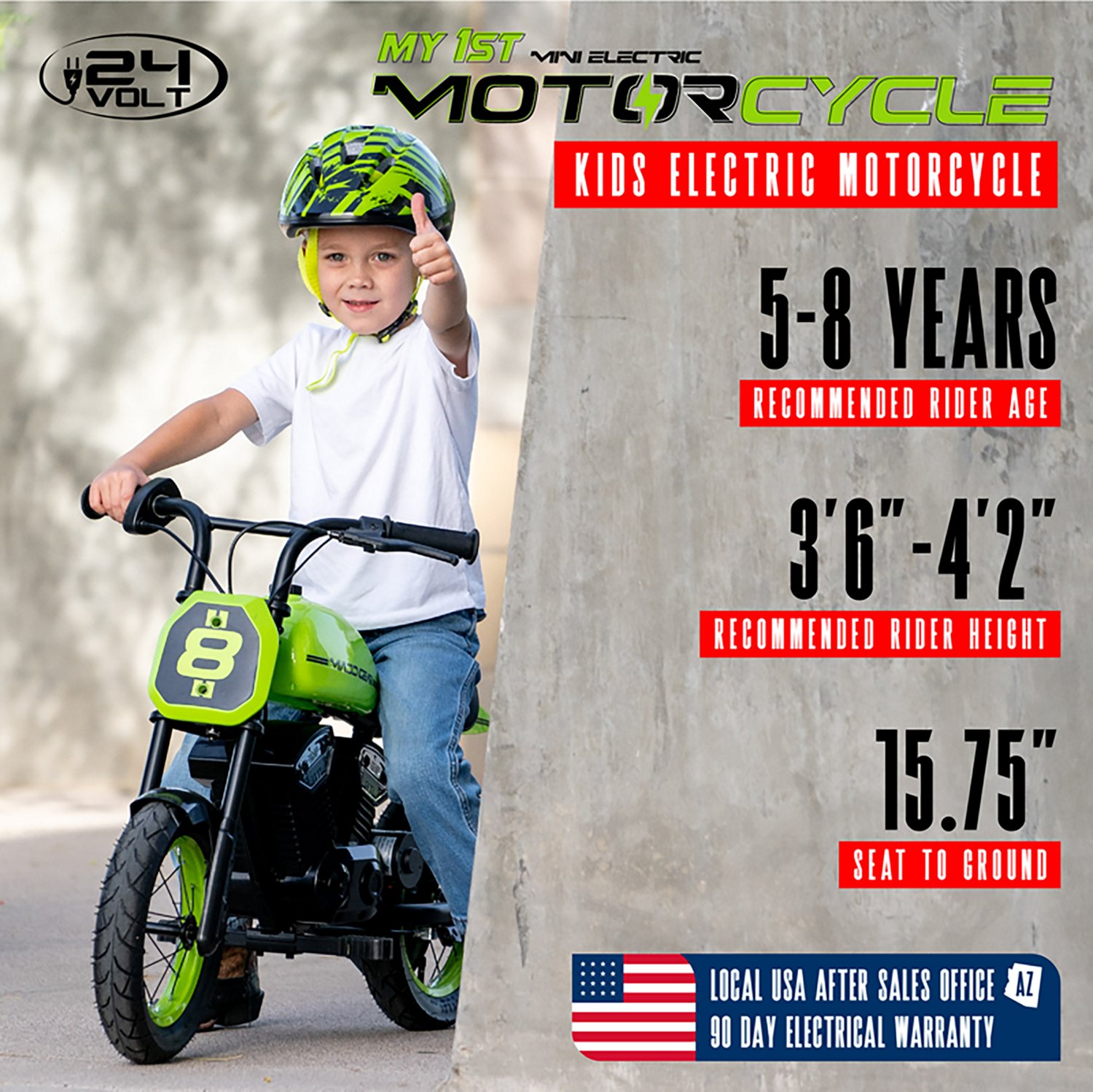Madd Gear Kids' Electric 24 V Motorcycle - view number 3