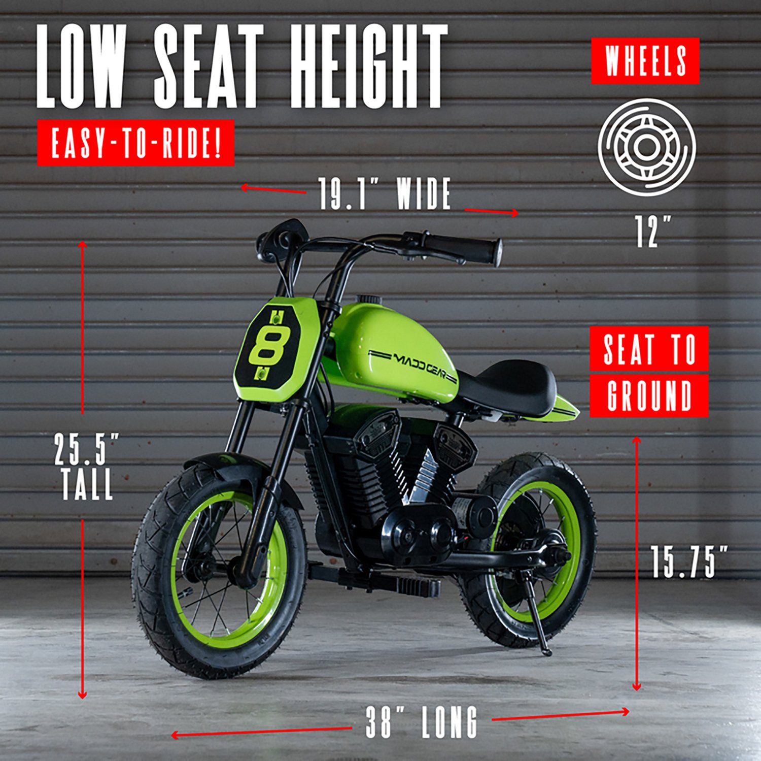 Madd Gear Kids' Electric 24 V Motorcycle - view number 4