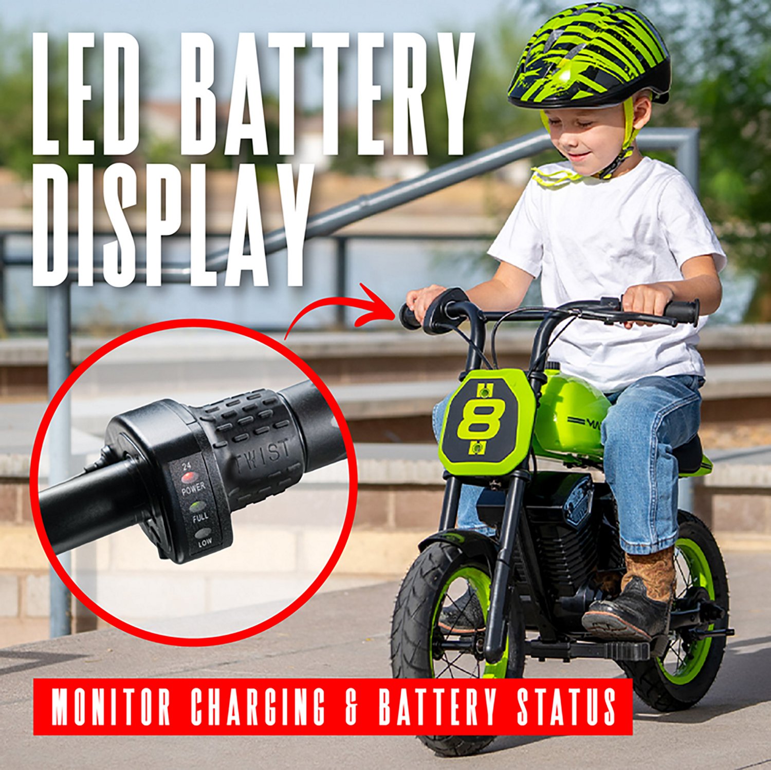 Madd Gear Kids' Electric 24 V Motorcycle - view number 7