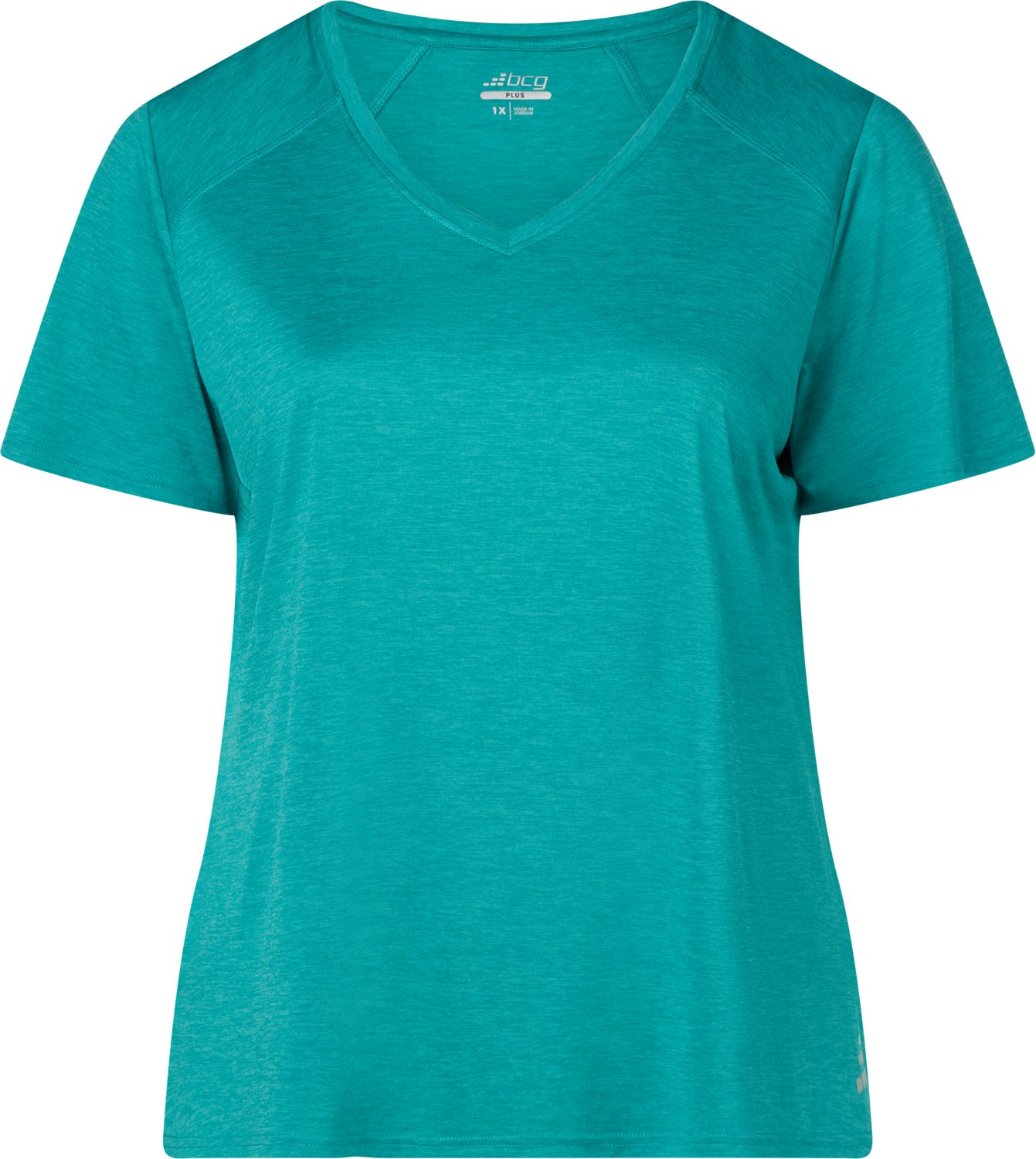 BCG Women's Plus Turbo Melange Short Sleeve T-shirt                                                                              - view number 1