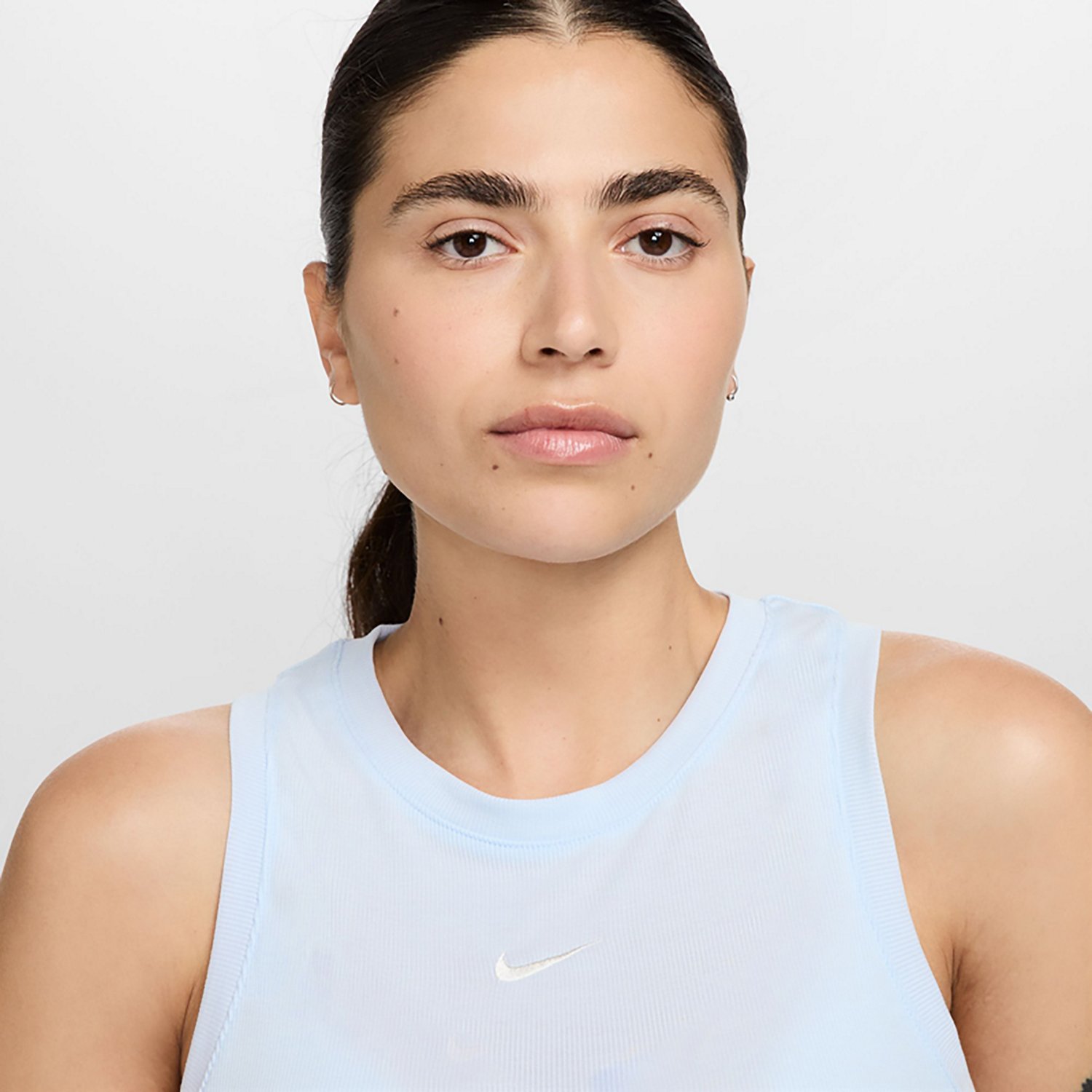 Nike Women's Sportswear Essentials Ribbed Cropped Tank Top                                                                       - view number 3