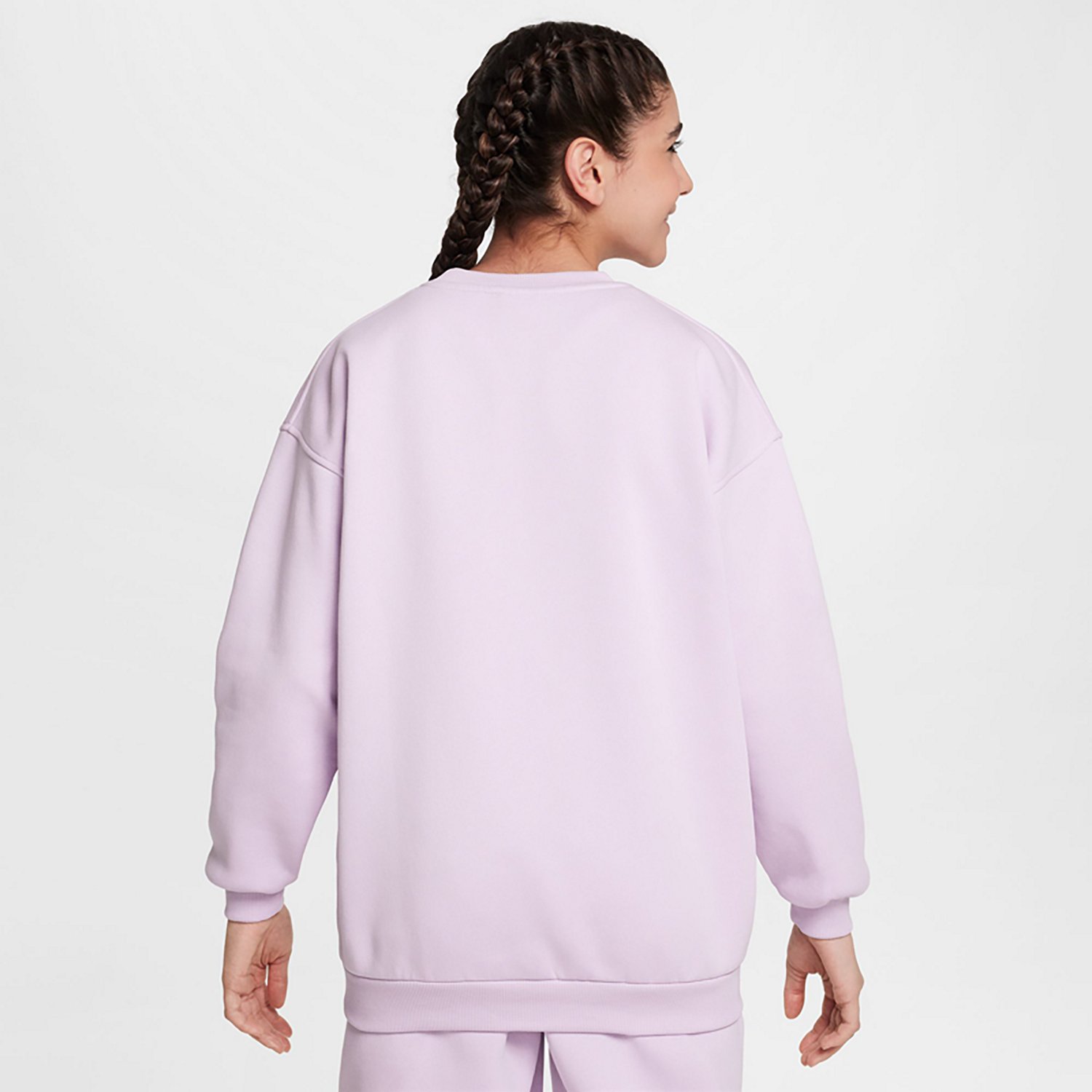 Nike Girls' Sportswear Club Fleece Oversized Crew Pullover - view number 2