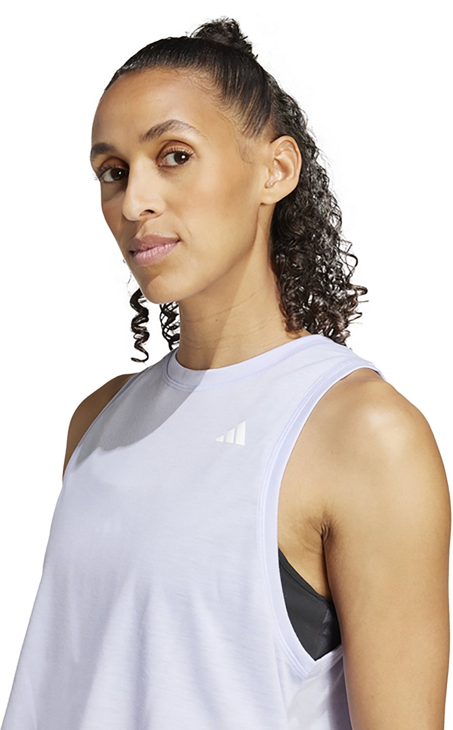 adidas Women's Training Essentials Regular 3-Stripes Tank Top                                                                    - view number 5