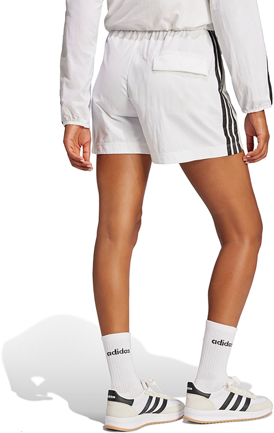 adidas Women's 3-Stripes Woven Shorts 4 in - view number 2