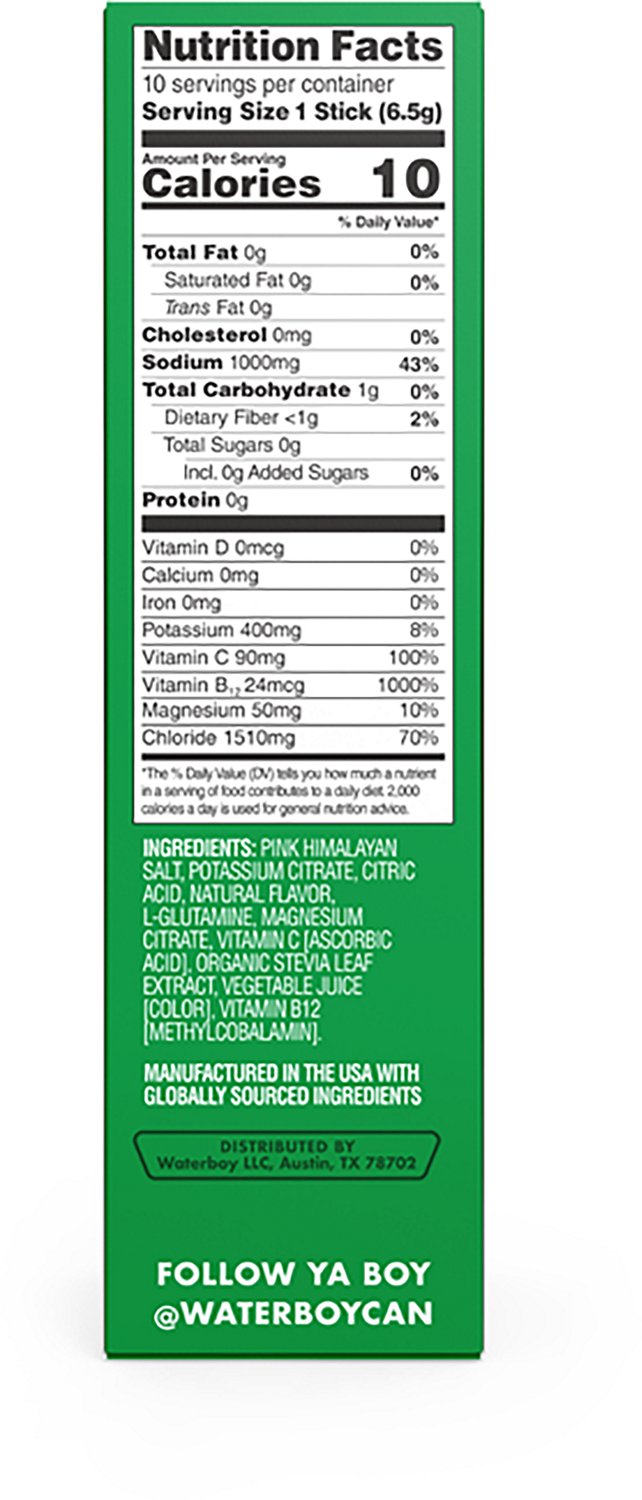 Waterboy Workout Hydration Sticks 10-Pack                                                                                        - view number 2
