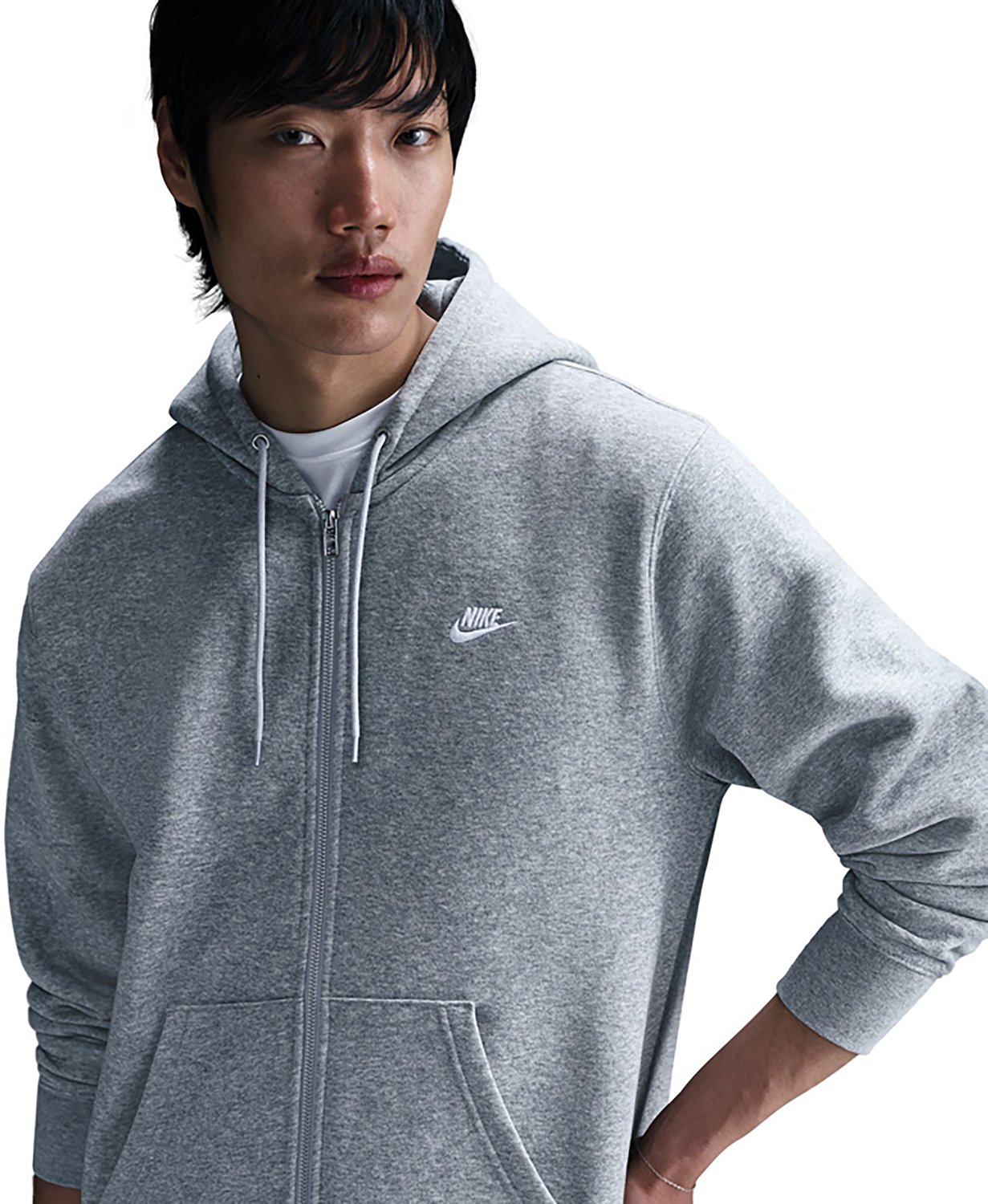 Nike Men's Club Full Zip Fleece Hoodie - view number 3