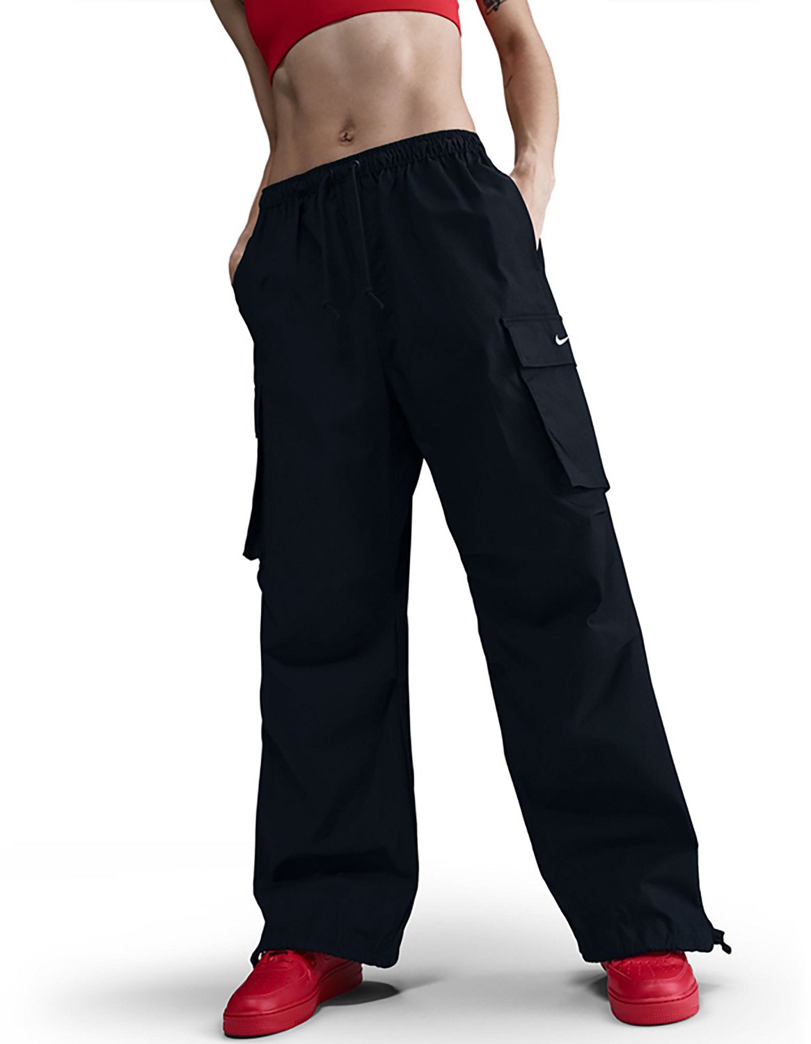★★Nike★★ Sportswear Mid-Rise Oversized Cargo Pants W Min Nike Sportswear Women's Mid-Rise Oversized Woven Cargo Pants