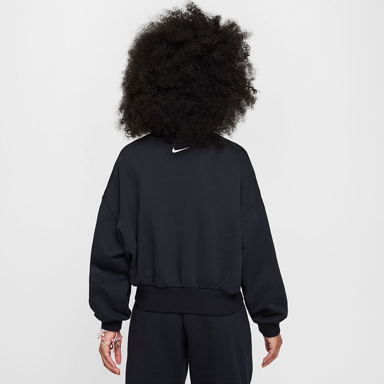 Nike Girls' Sportswear Club French Terry Boxy GX Star Crew Neck Sweatshirt - view number 2