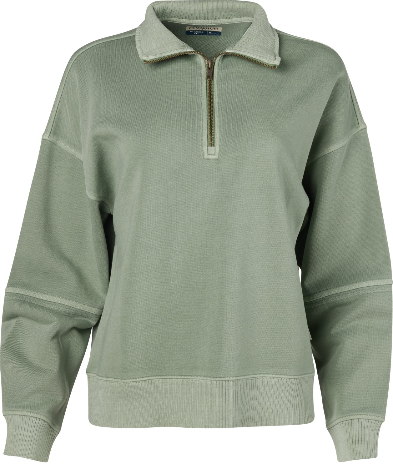 Magellan Outdoors Women's Campfire Washed 1/2-Zip Sweatshirt - view number 4