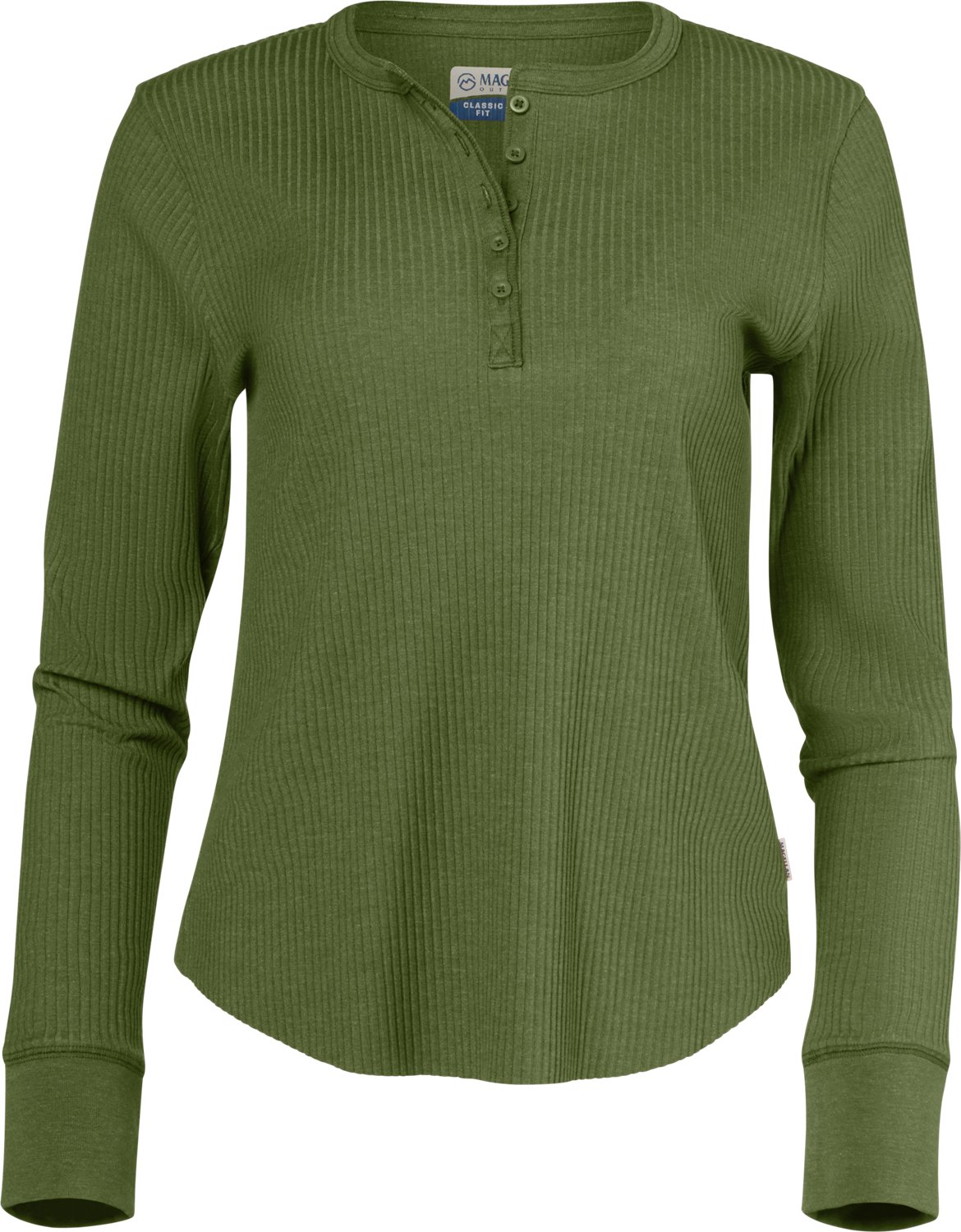 Magellan Outdoors Women's Hickory Canyon Ribbed Long Sleeve Henley Shirt - view number 3