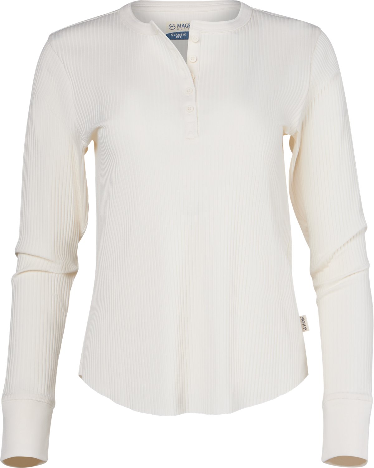 Magellan Outdoors Women's Hickory Canyon Ribbed Long Sleeve Henley Shirt - view number 3