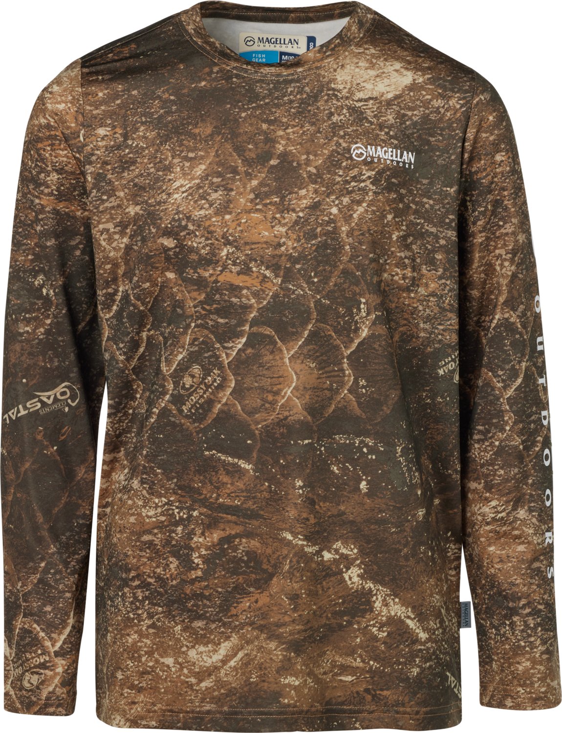 Magellan Outdoors Boys' Mossy Oak Coastal Long Sleeve Crew T-shirt - view number 3