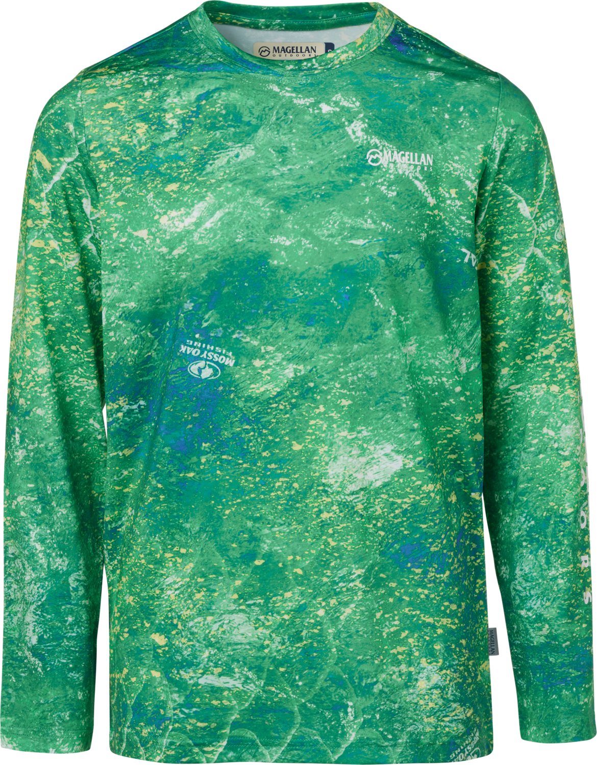 Magellan Outdoors Boys' Mossy Oak Coastal Long Sleeve Crew T-shirt