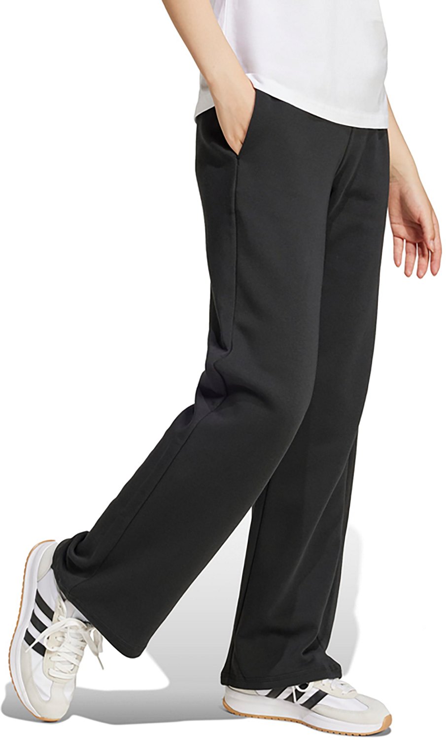 adidas Women's Essentials Small Logo Feel Cozy Open Hem Pants - view number 7