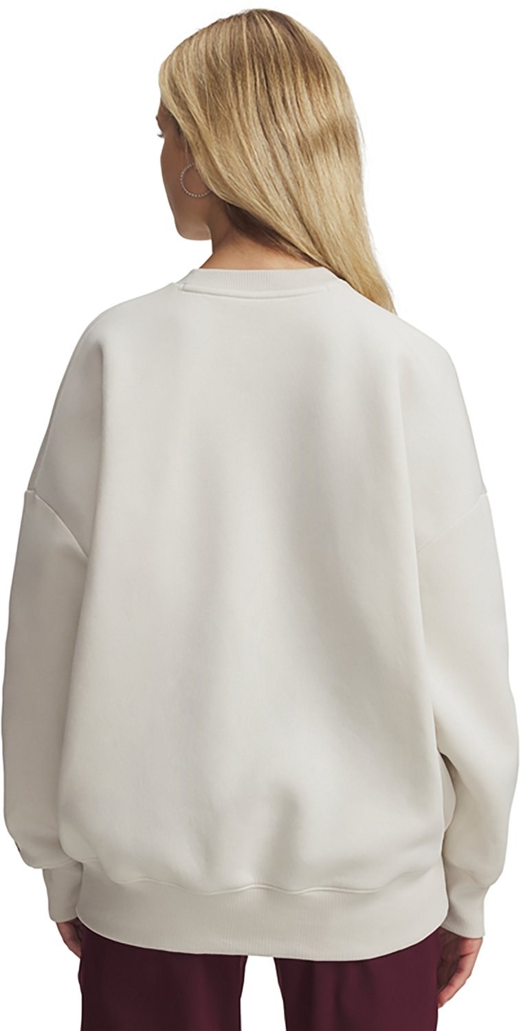 Under Armour Women's Rival Fleece Oversized Varsity Crew Sweatshirt - view number 2