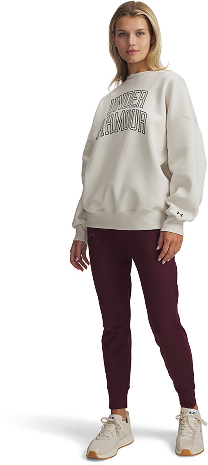 Under Armour Women's Rival Fleece Oversized Varsity Crew Sweatshirt - view number 3