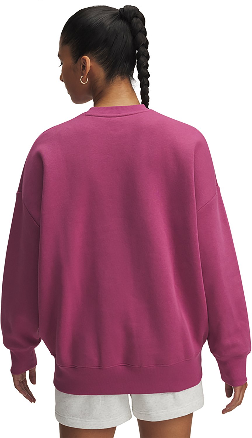 Under Armour Women's Rival Fleece Oversized Varsity Crew Sweatshirt - view number 2