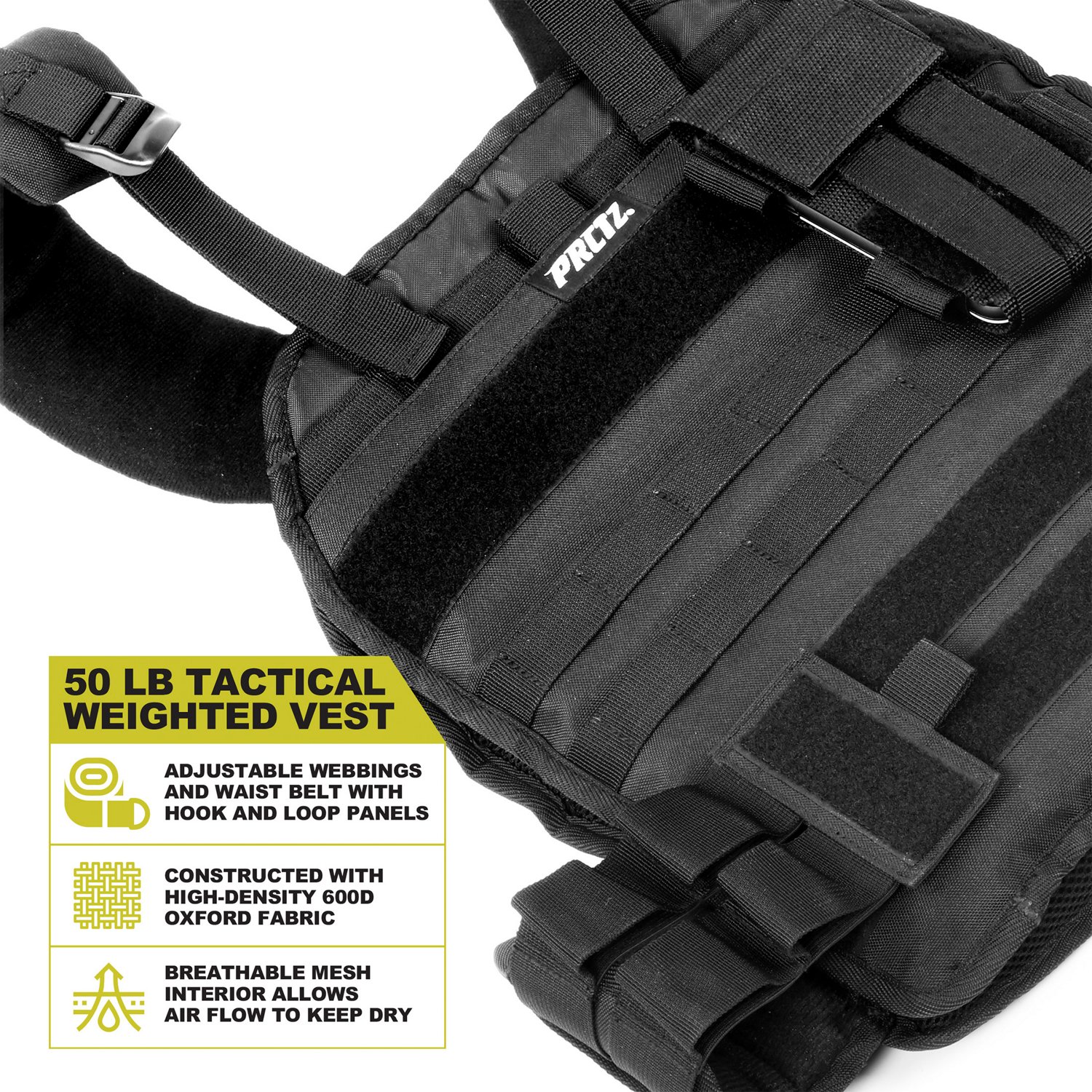 PRCTZ Adjustable Tactical Weight Vest                                                                                            - view number 3