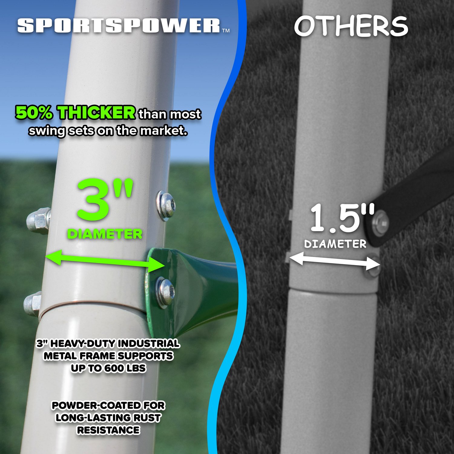Sportspower Everest 10 ft Metal Swing Set                                                                                        - view number 5