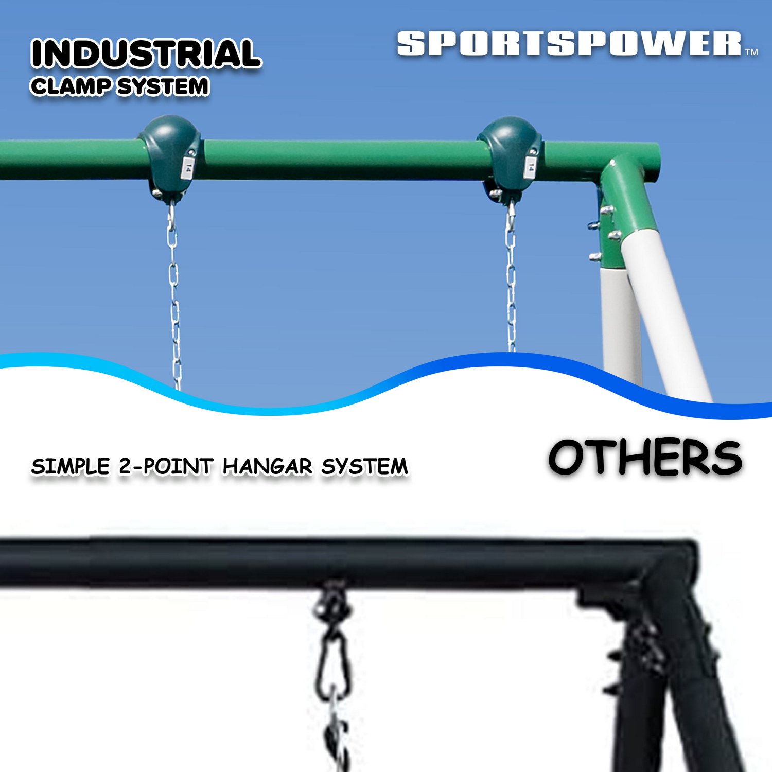 Sportspower Everest 10 ft Metal Swing Set                                                                                        - view number 6