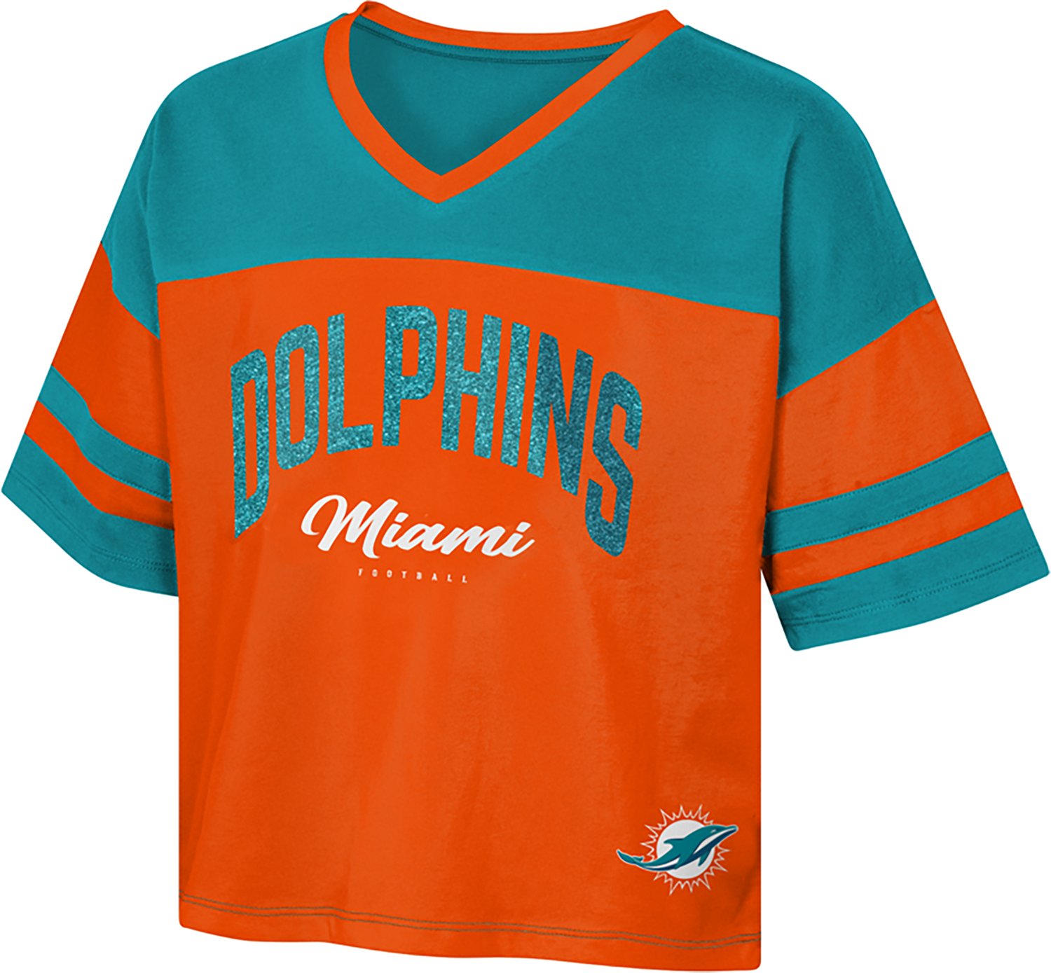 Outerstuff Women's Miami Dolphins The Play Maker Jersey T-shirt - view number 2