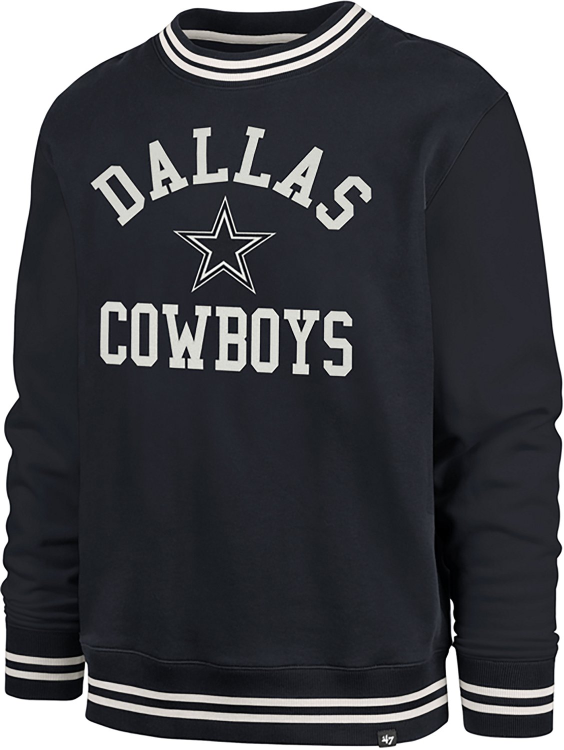 '47 Men's Dallas Cowboys View Sierra Crew Pullover