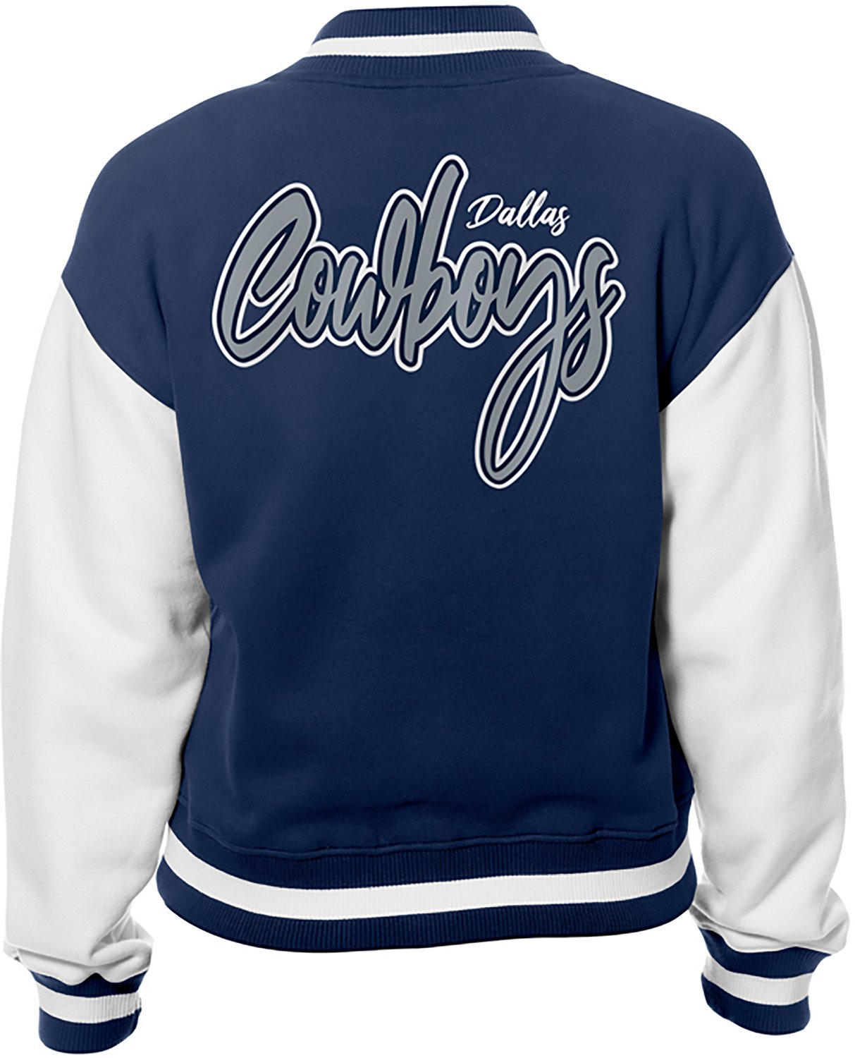 New Era Women's Dallas Cowboys Varsity Style Sweatshirt Jacket - view number 2