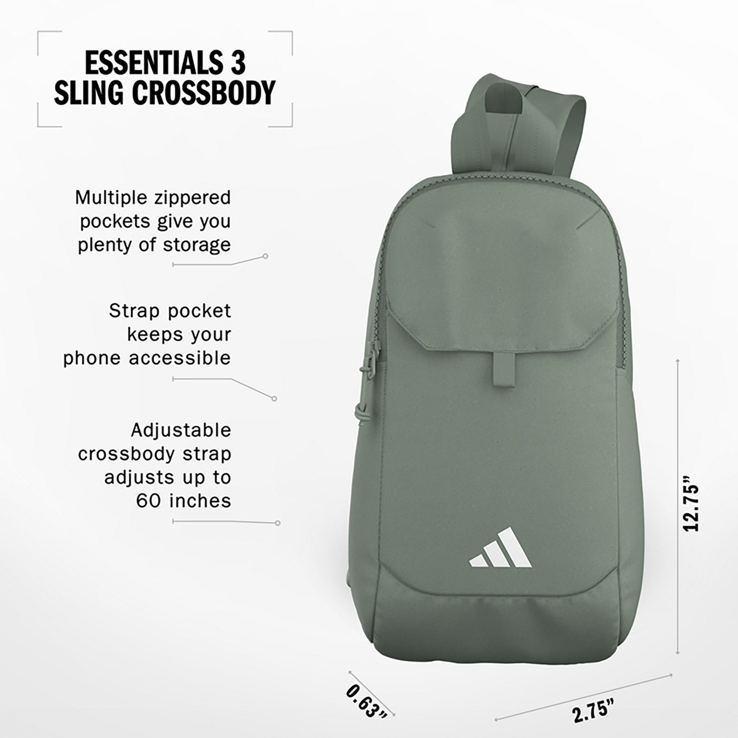 adidas Essential 3 Sling Bag - view number 2