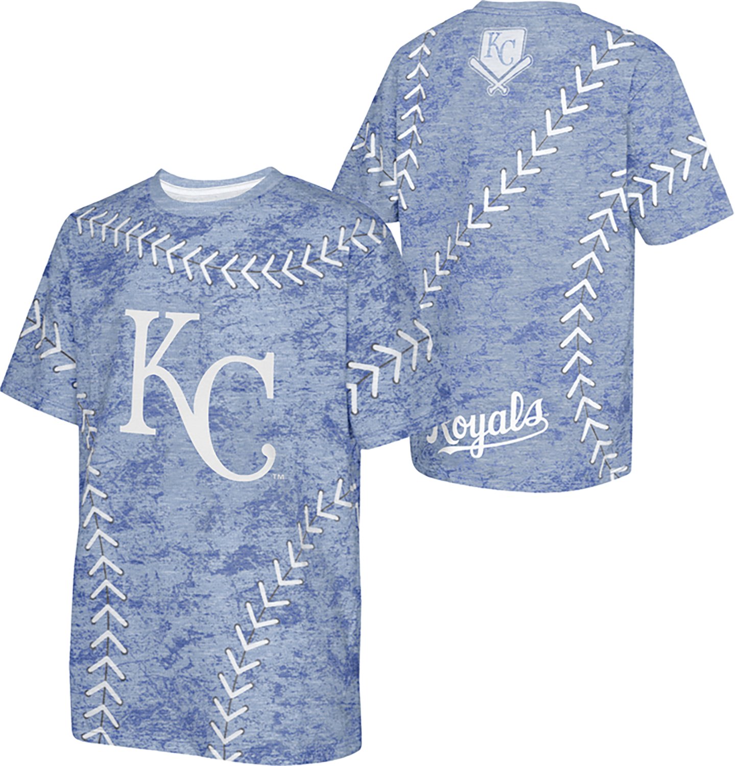 Outerstuff Kids' Kansas City Royals Slide Score Bold Sublimated Short Sleeve T-shirt - view number 3
